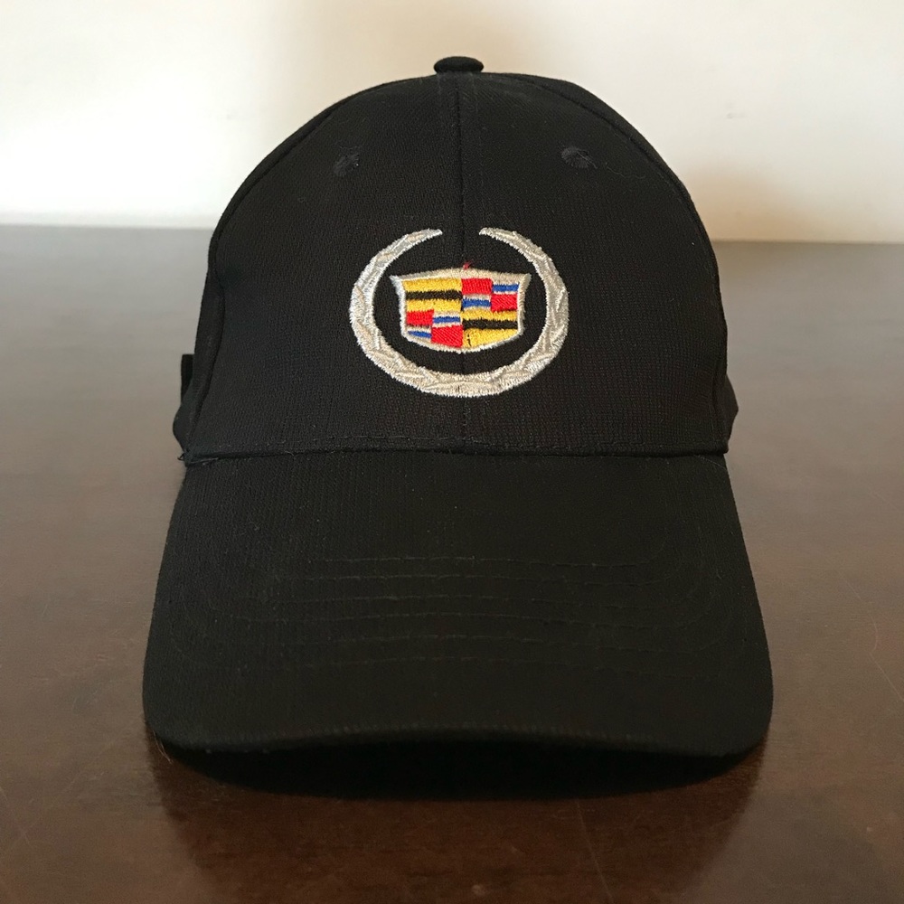 Cadillac Adjustable Strap Black Hat Cap
